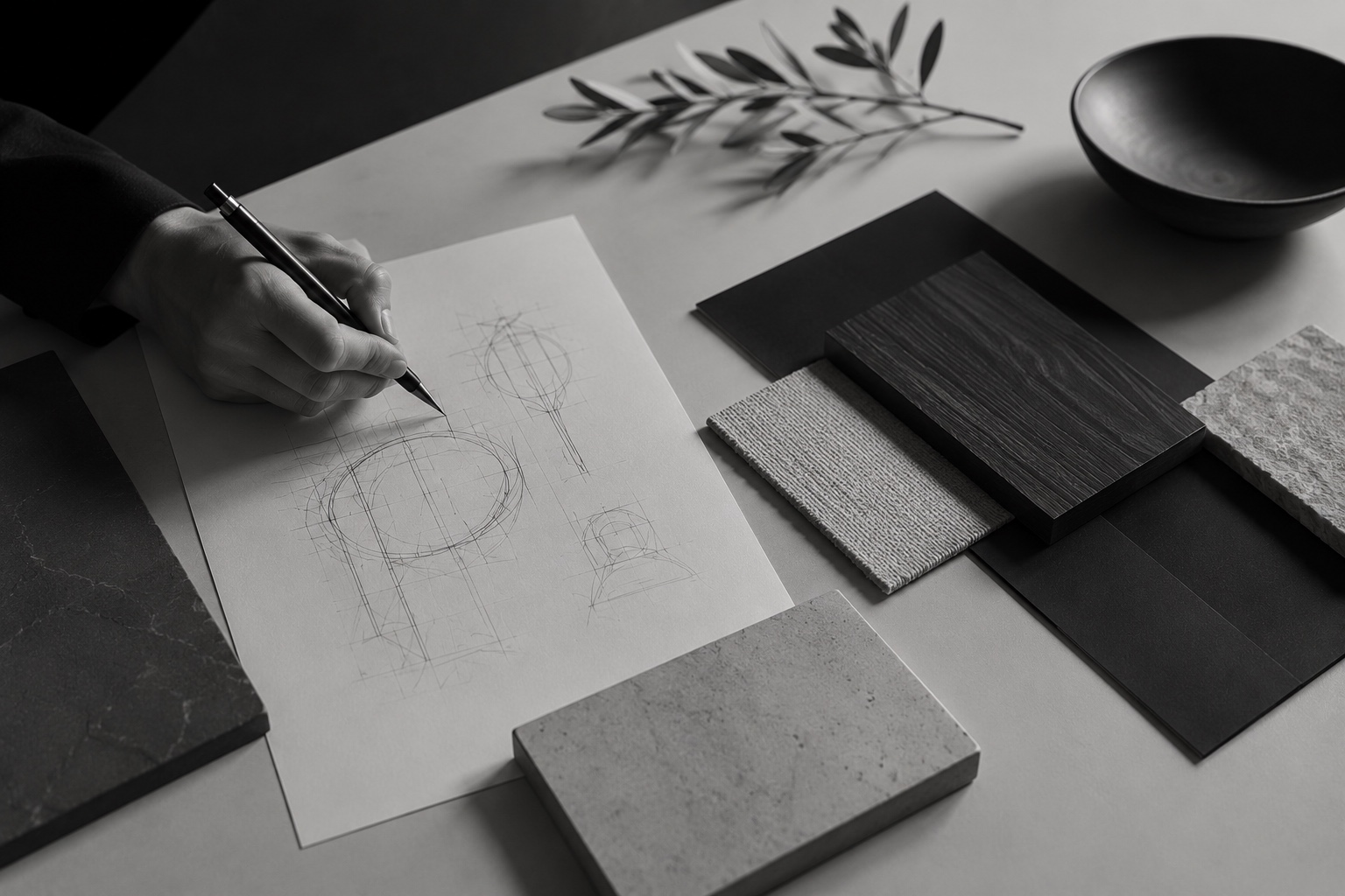 Croquis de design produit — Product Strategy & R&D